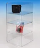 Transparent Acrylic Gift Display Shelf with Lock, Lockable Clear Acrylic Die Cast Display Rack with Front Door