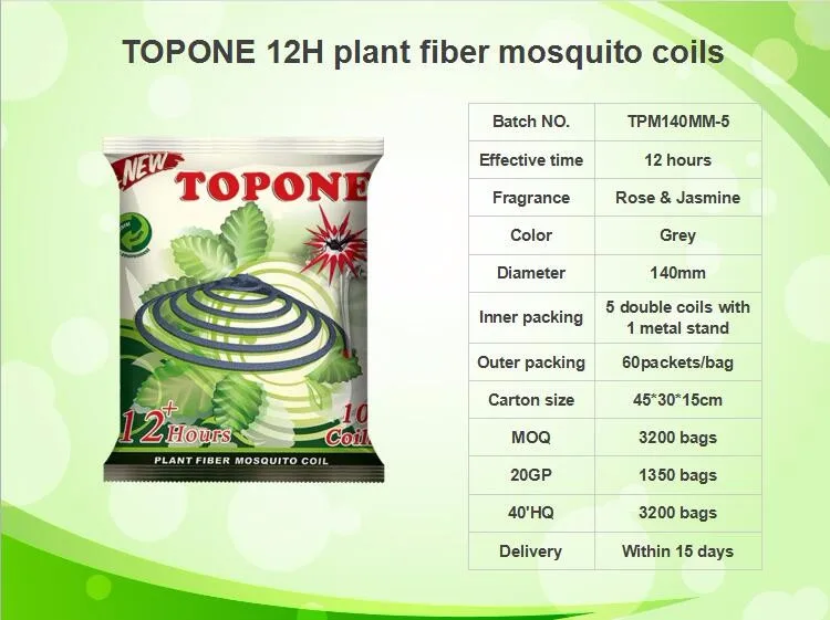 Unbreakable plant fiber smokeless paper mosquito coil, effective indoor mosquito repellent killer