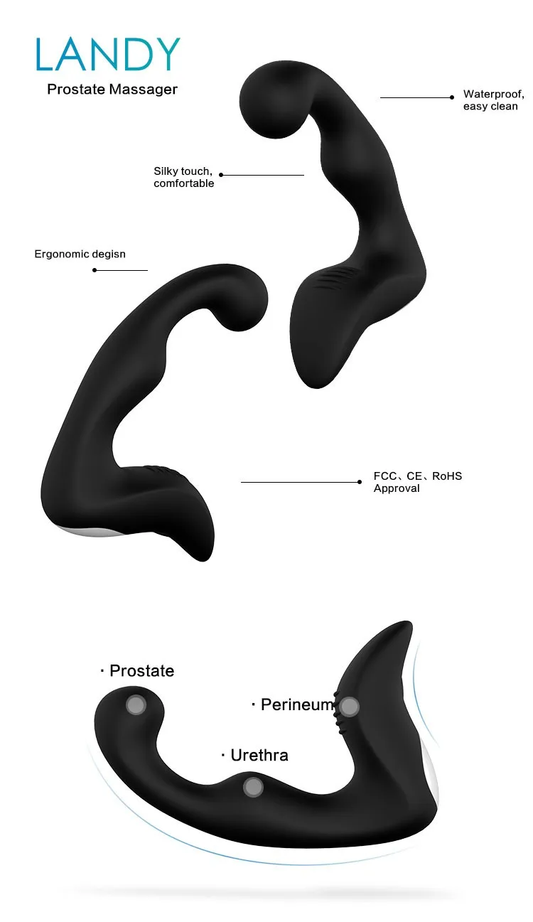 S-HANDE Wireless Remote Control Pussy Men Anal Plug Dubai Male Sex Toys Prostate Massager_voghion.com