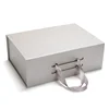 custom logo drawer style hard cardboard gift boxes with ribbon handle