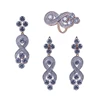 factory supply zirconia 925 sterling silver fashion jewelry set