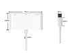 Black color plastic material USB office use Type C Dock 3ports Usb extender type c HUB