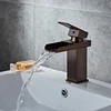 Never fade high quality bathroom waterfall basin faucet,brass basin sink taps, wash water tap basin mixer