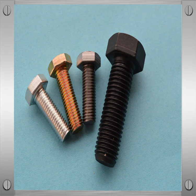 Hex Bolt With Black Zinc Plated Height Adjustment Screw Bolts And Nuts