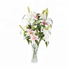 Factory direct real touch plastic silk lily flowers single artificial flower for indoor decoration