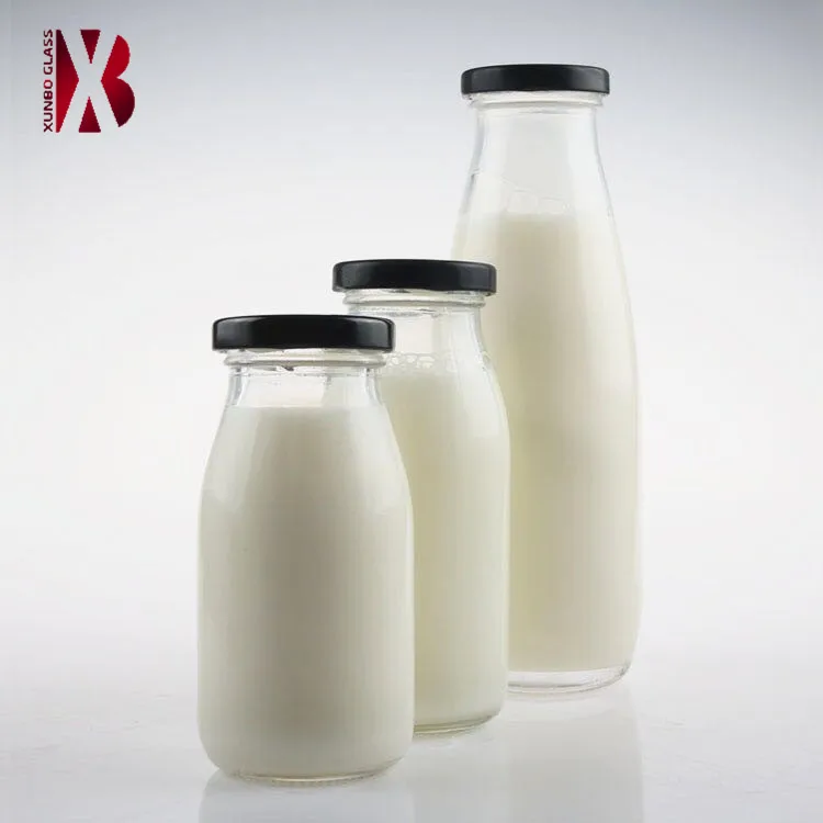 Wholesale 200ml 250ml 300ml 500ml 1 Liter Soy Milk Glass Bottle With Lid Buy Glass Bottle Milk