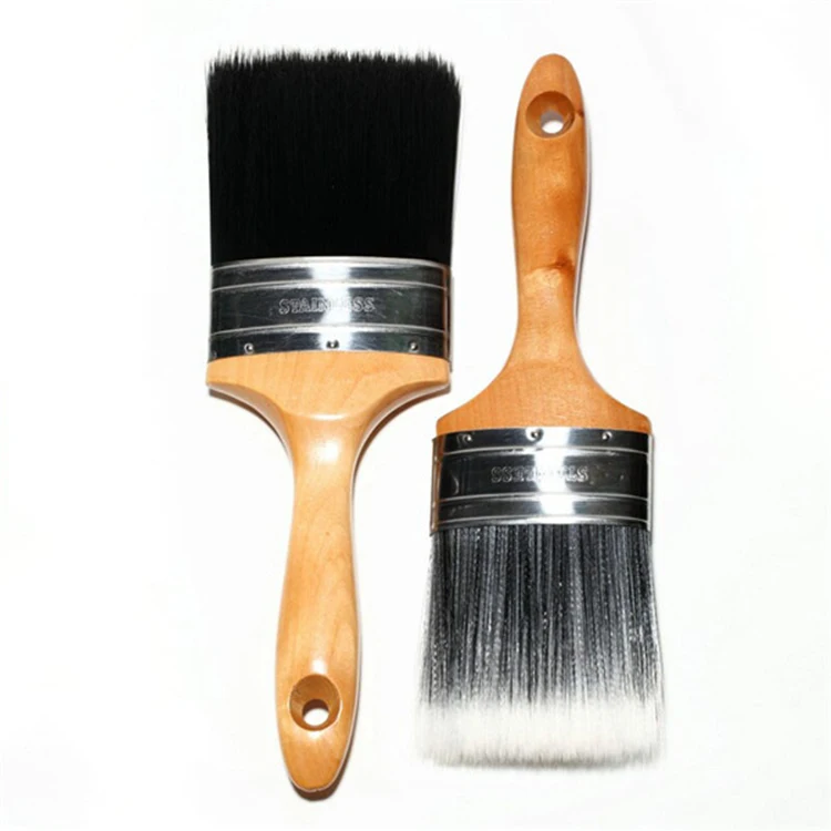 Bulk Paint Brushes Wooden Handle Plastic Filament Paint Brush Buy