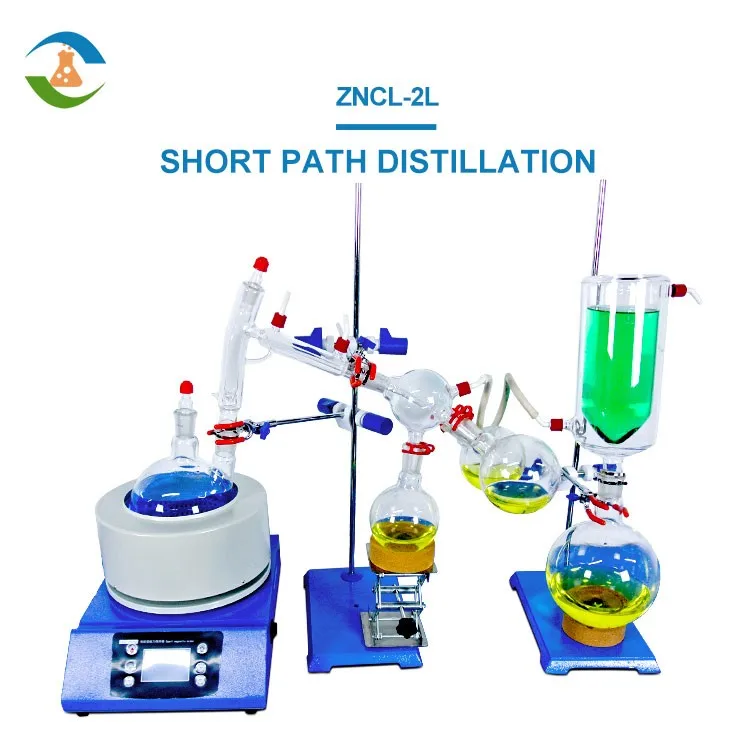 2l Laboratory Short Path Fractional Distillation With Heating Mantle