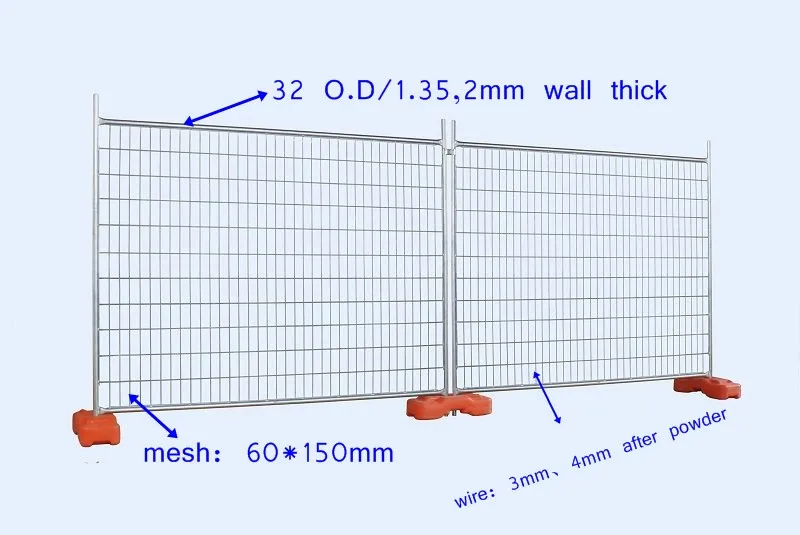 BC solid 2.4*2.1 temporary fence