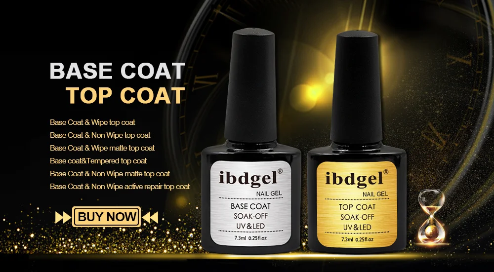 No Wipe UV Gel Top Coat Bse Coat 