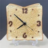 Funny Novelty Gift Realistic 3D Fake Toast Bread design desk clock