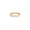 Longlive fine handcraft jewelry bezel mini white CZ band ring