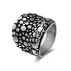 Women's Vintage Silver Trypophobia Tough Rivets Ring