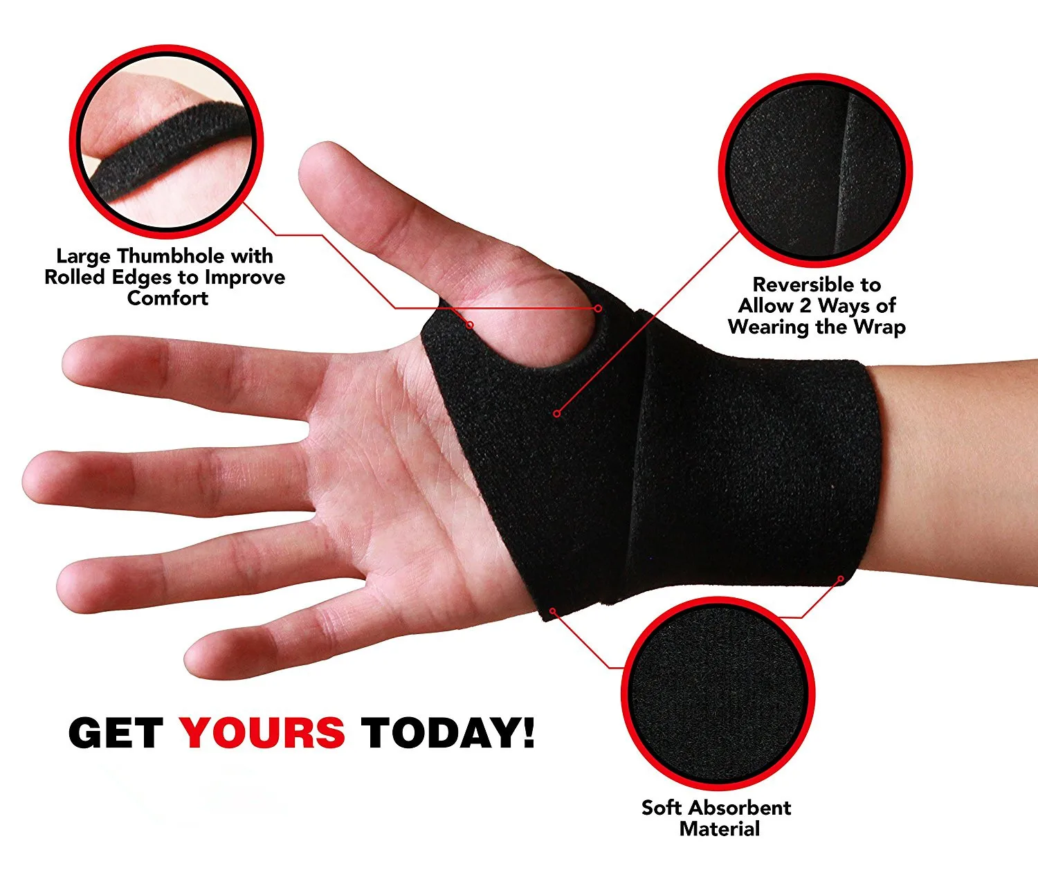 Medical Device Wrist Brace Adjustable Leather Wrist Immobilizer Support ...