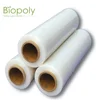 pla 100% biodegradable custom size industrial packaging shrink stretch film for carton wrapping