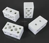 3 way high temperature ceramic material terminal block 15A 3 pin feed through High frequency wire connector
