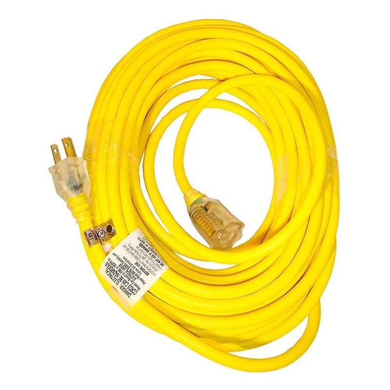 Sjeow High Visibility Low Temperature Outdoor Extension Cord With