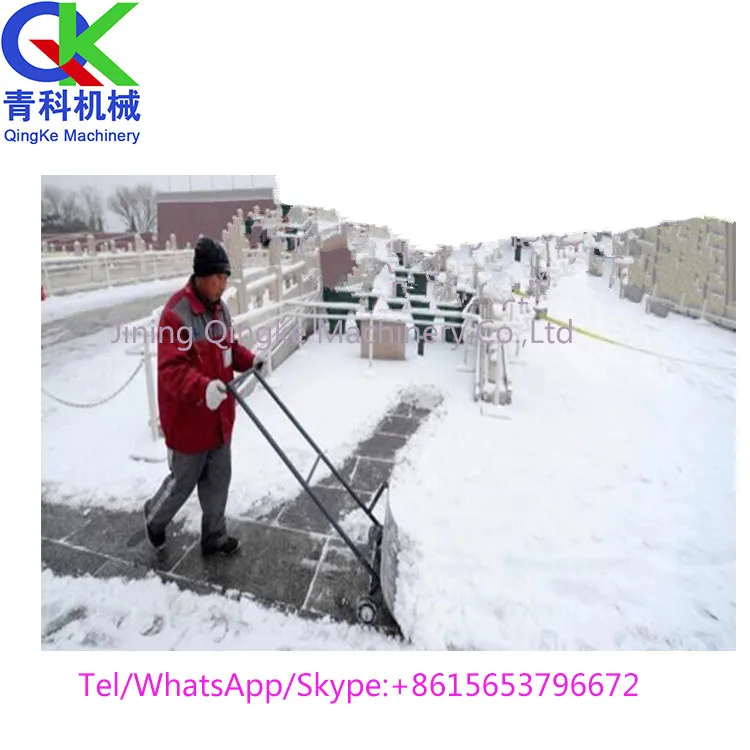 Adjustable Heated Push Snow Shovel With Two Wheel Buy Push Snow
