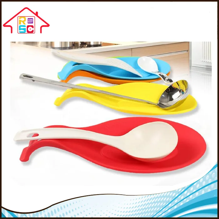 Kitchen Spoon Rest Silicone Heat Resistant Utensil Silicone Spoon
