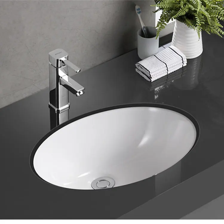 Bathroom ceramic counter lavabo basin