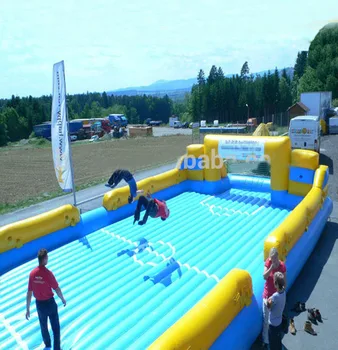 inflatable water soccer field