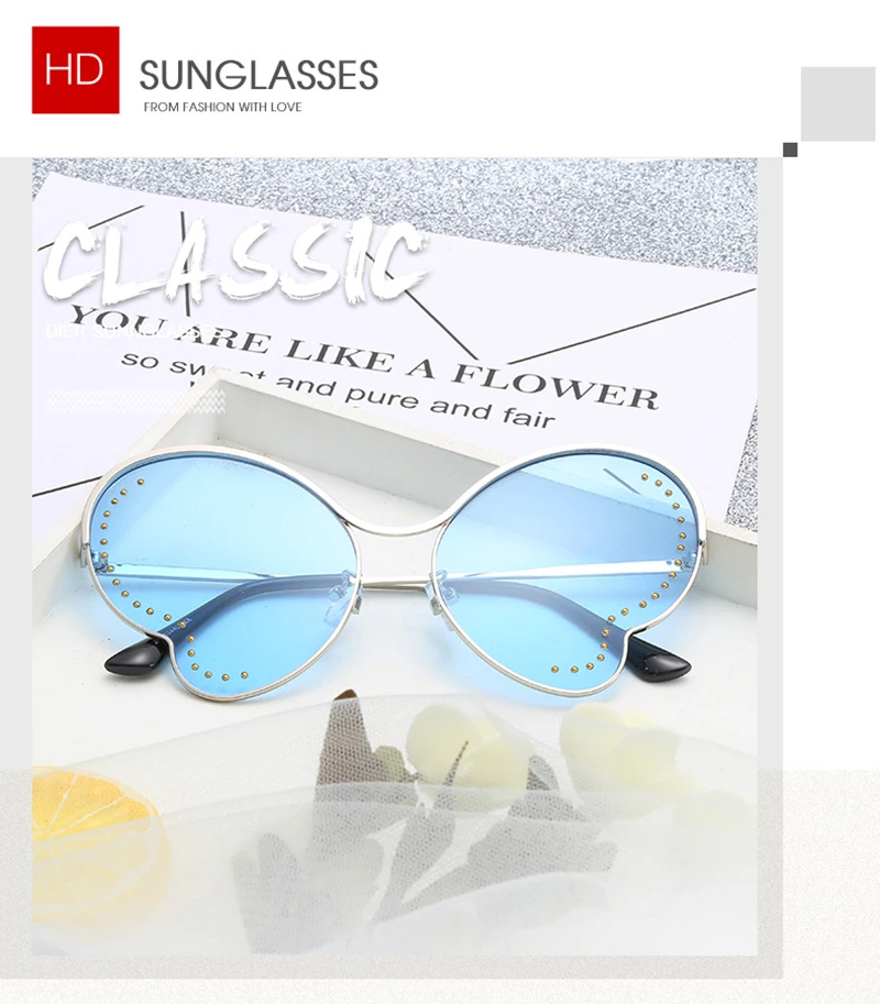 Fashion Butterfly Irregular Shaped Cat 3 UV400 Shades Women Sunglasses