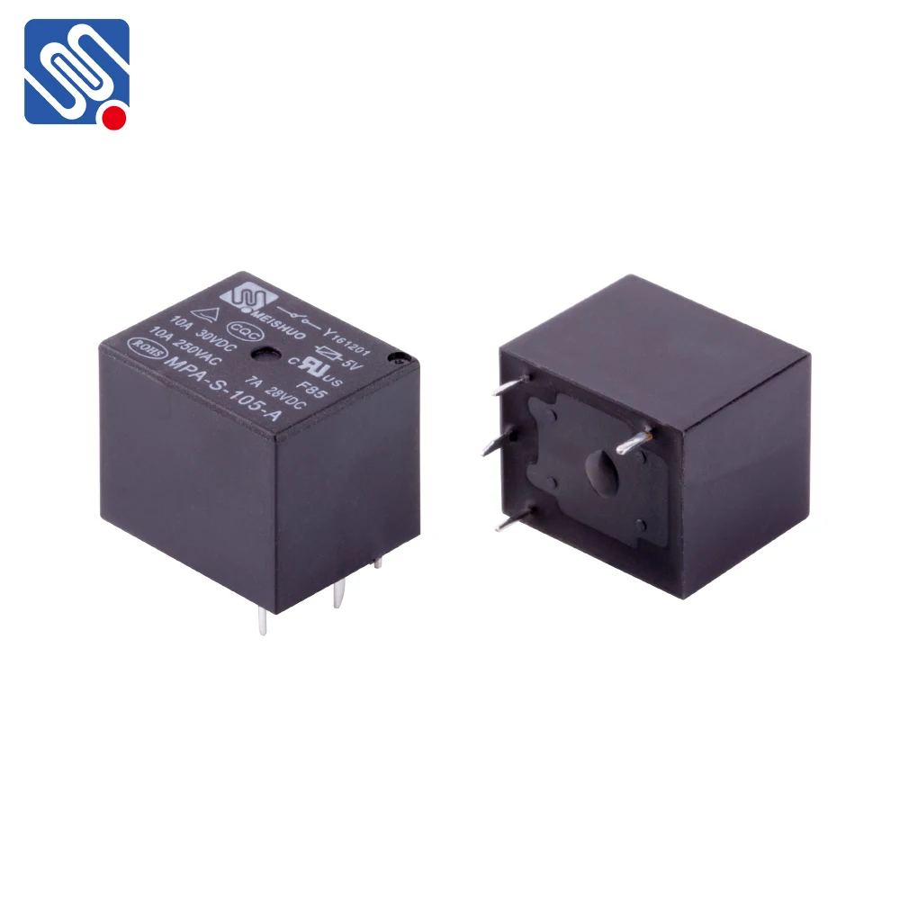 Meishuo Mpas105c Subminiature High Power 5a 10a 5 Pin Mini Relay 5v
