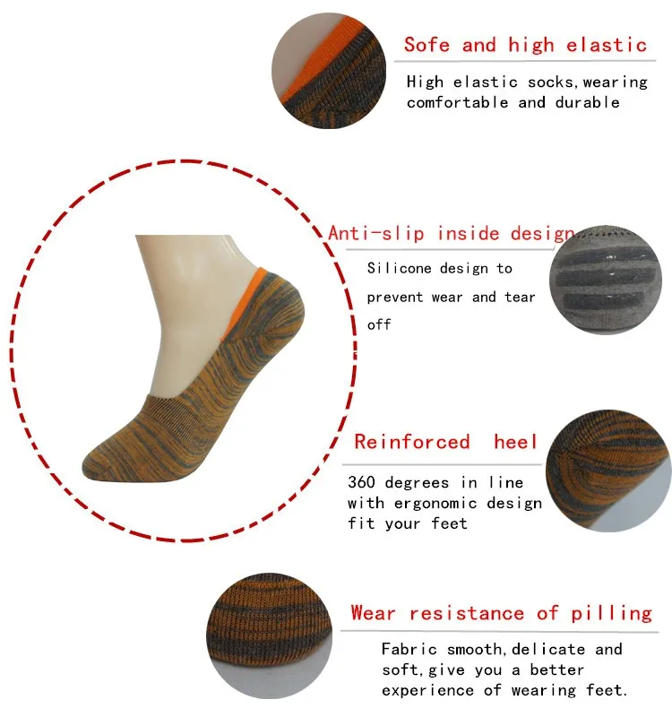 Low Cut No Show Boat Shoe Bamboo Socks Men's Invisible Socks