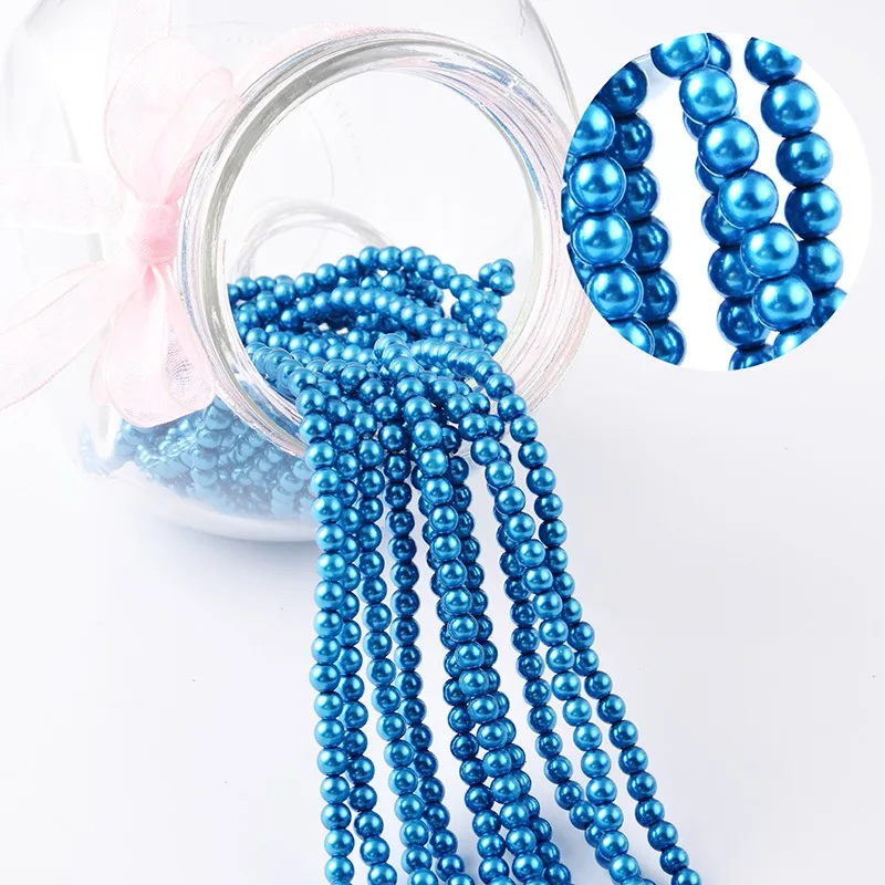 Free Shipping Wholesale High Quality Glass Pearl,Mixed Color Glass