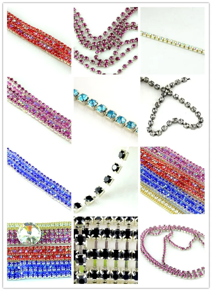 Newest Style Fancy Crystal Stone Cup Chain, Crystal rhinestone cupchains trimming for decoration