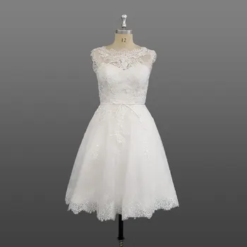 knee length wedding dress