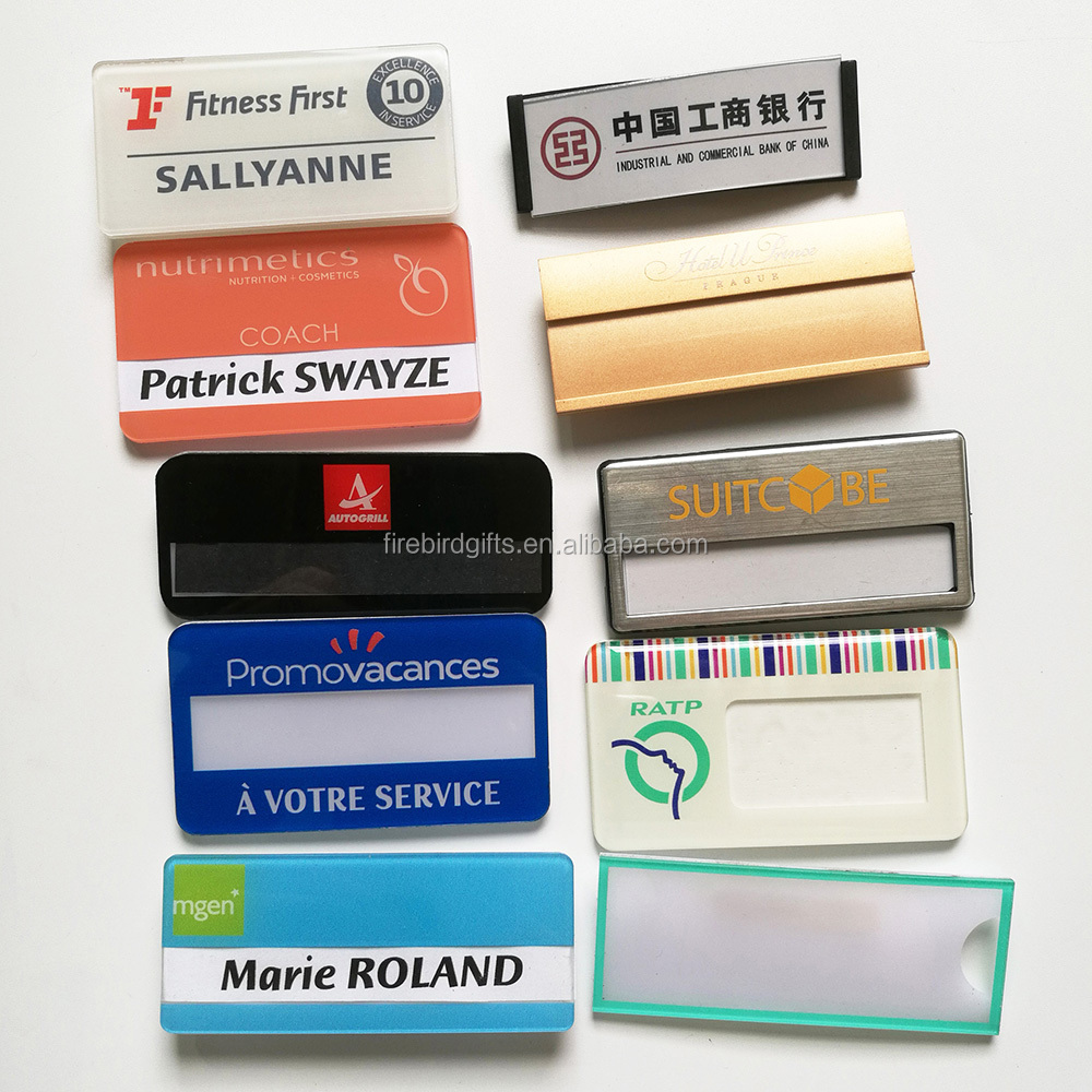 Custom Hotel Staff Name Badges With Epoxy Resin Doming Buy