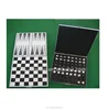Hot selling Mini Aluminum Magnetic Checkers and Chess Set