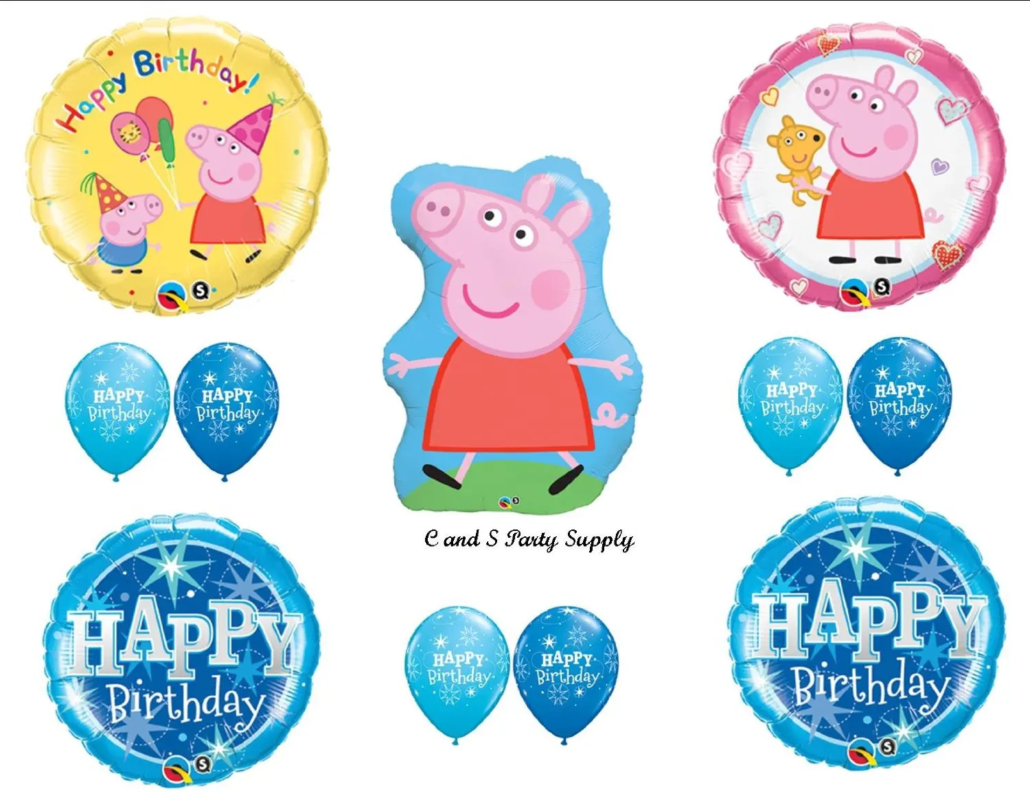 Buy Peppa Pig Happy Birthday Banner Pink Polka Dots Printable Digital