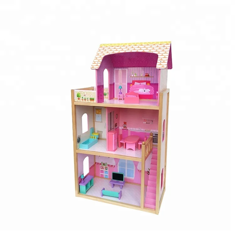 
Modern Girls Baby Mini Toy Kids Miniature Children DIY Wooden Doll House 