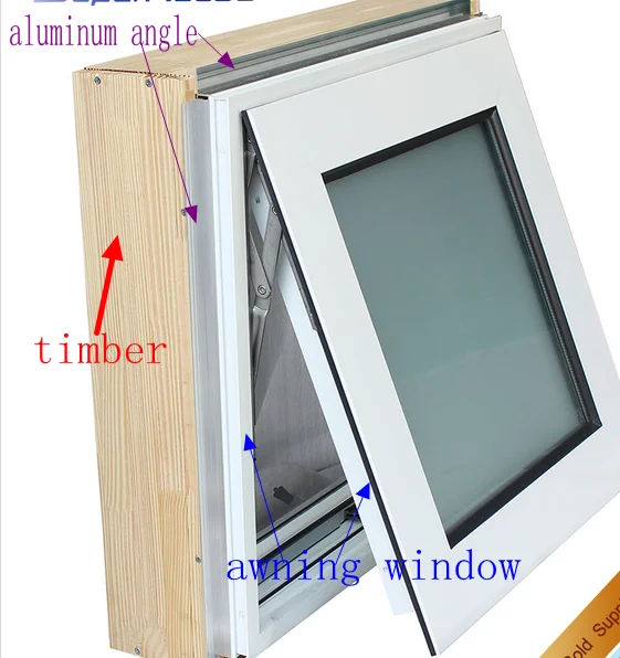 Small Frosted Glass Aluminum Top Hung Bathroom Window ...