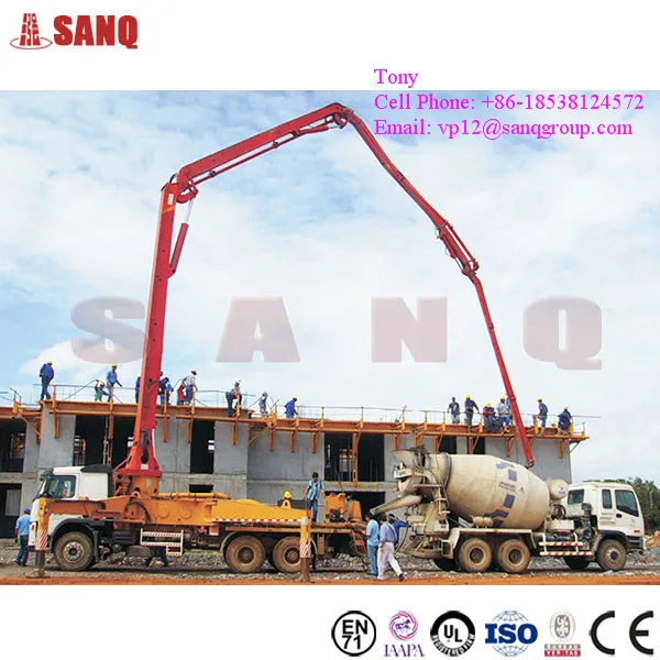Sanqgroup 22m 36m 48m 52m Truck Mounted Concrete Boom Pump Truck For