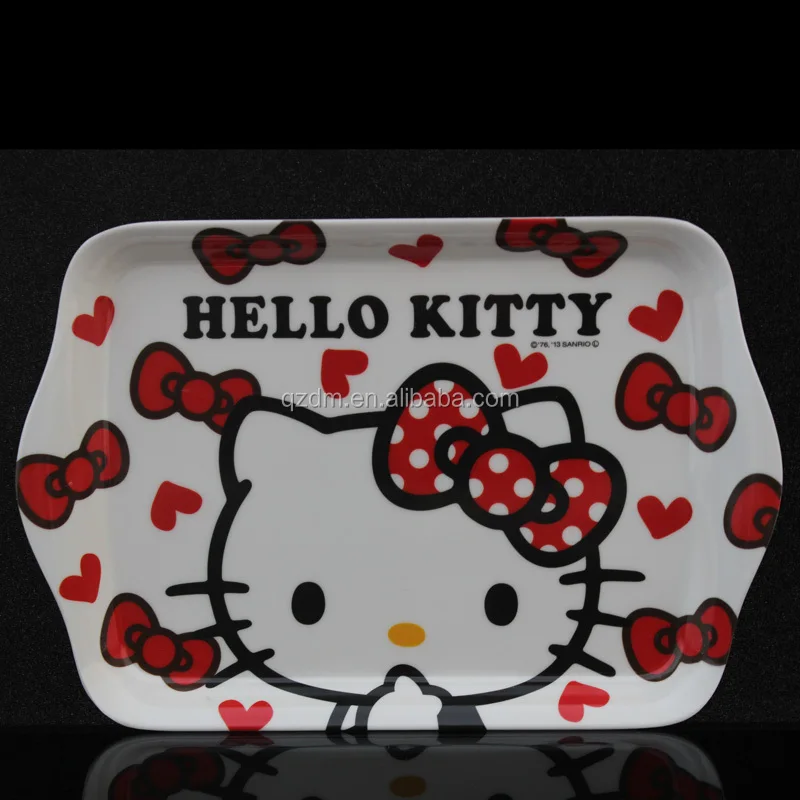 Plastic Kids Food Tray With 2 Handle