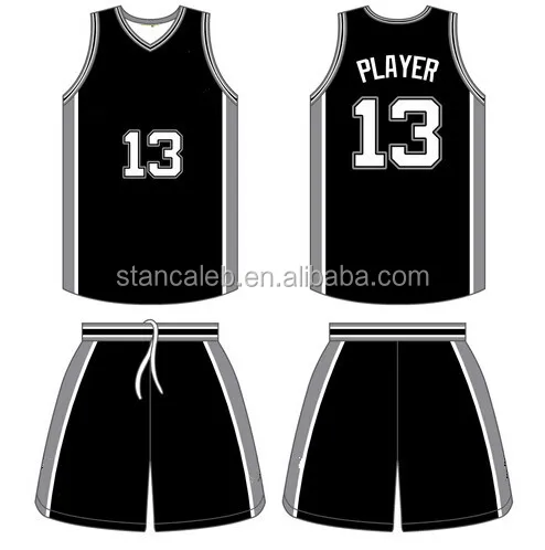 Black Basketball Uniform 52