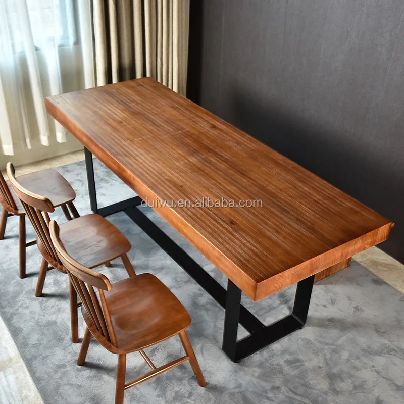 vintage wooden big size dining table