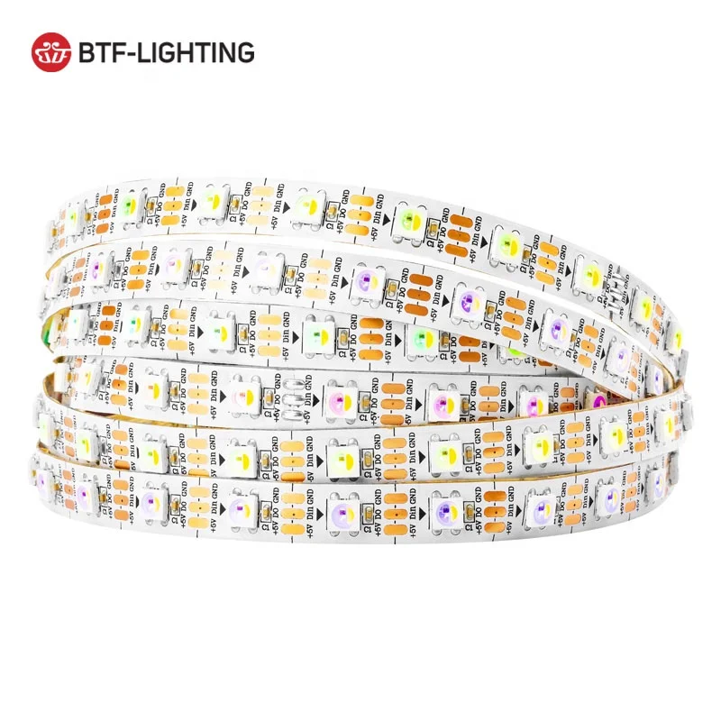 Flashing tape light dimmable addressable rgbw led strip sk6812