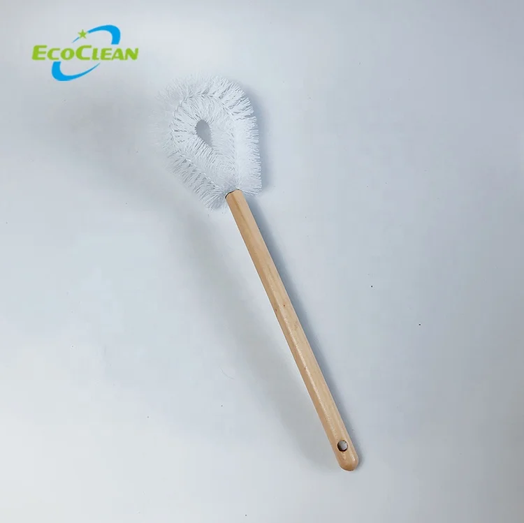 Ecoclean Plastic Pp Bristle Toilet Twisted Wire Bowl Brush With Wooden