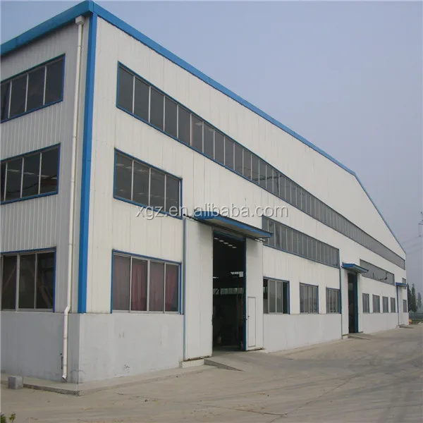 China Low Price Prefabricated Steel Warehouse With Crane