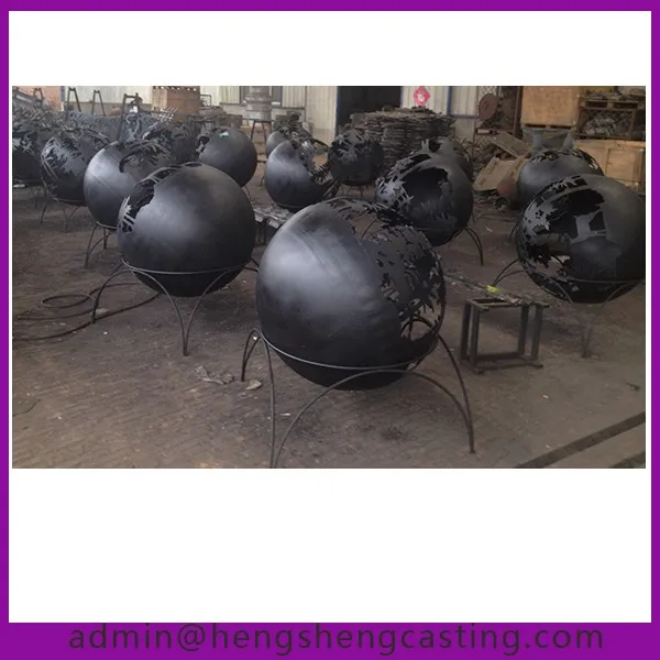 Large Spherical Outdoor Decorated Garden Metal Sphere Modern
