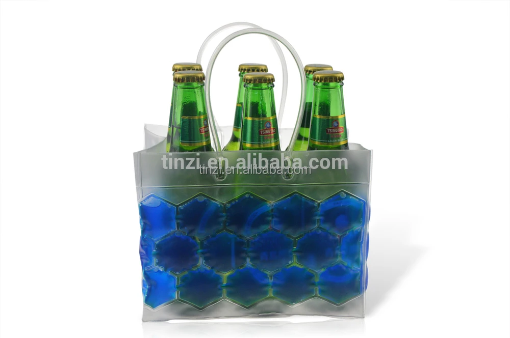 Clear Six Pack Bottle Ice Cooler Buy Clear Six Pack Bottle Ice Cooler