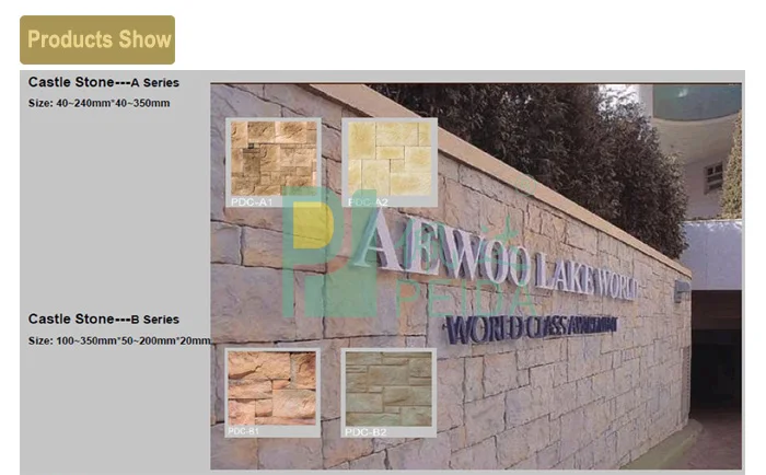 Kunststein Für Außenwand Haus Mit Zement - Buy Stein Für Außenwand Haus