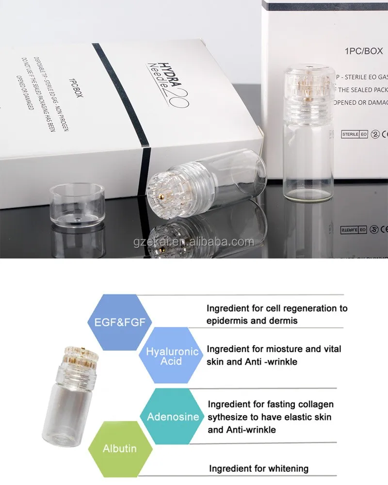 Hydra Needle 20 pins Micro Needle for Clinic Korea Skin Care Device Bioactive Special Skin Science