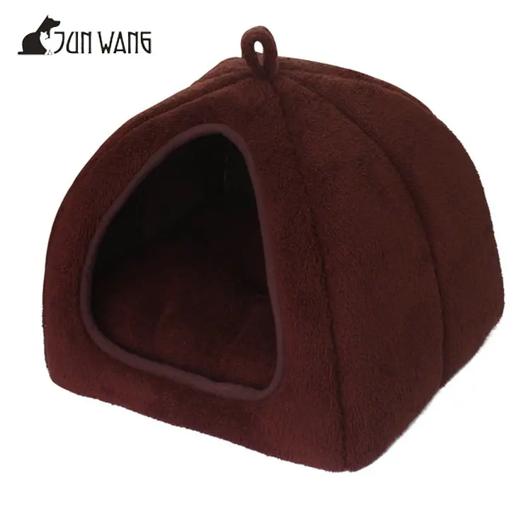 Small Animals Washable Brown Fleece Soft Warm Indoor Wholesale Luxury Fabric Dog House Buy Dog