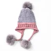 Wholesale fashion lady winter add wool cap hat warm outdoor Beanie knitting hat with scarf