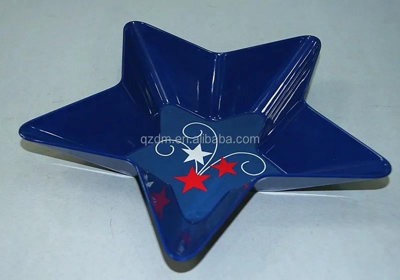 Star Shape Melamine Deep Plate/Solid Melamine Plastic Star Plate And Bowl